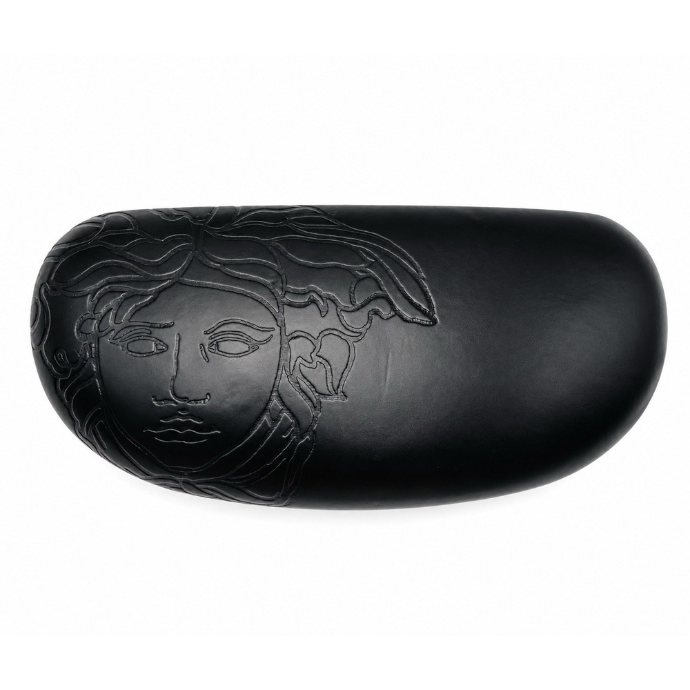 Versace Medusa Black Hard Eyeglass Sunglasses Case Embossed Face BOX ONLY